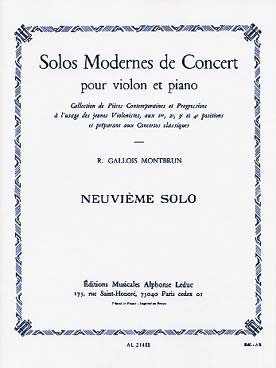Illustration de 9e Solo moderne de concert