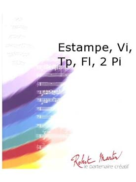 Illustration de Estampe pour violon, flûte, trompette et piano