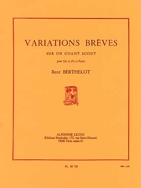 Illustration berthelot variations breves chant scout