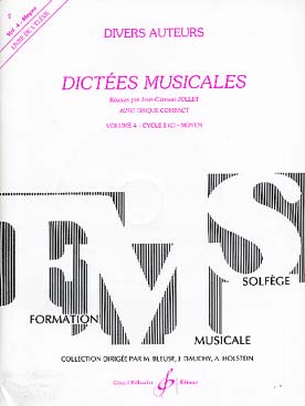 Illustration jollet dictees musicales vol. 4 eleve+cd