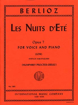 Illustration de Les Nuits d'été, 6 mélodies op. 7 - voix grave (Procter-Gregg)