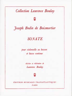 Illustration de Sonate en sol M pour violoncelle ou basson et basse continue