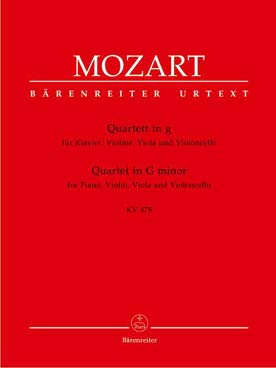 Illustration de Quatuor K 478 en sol m 