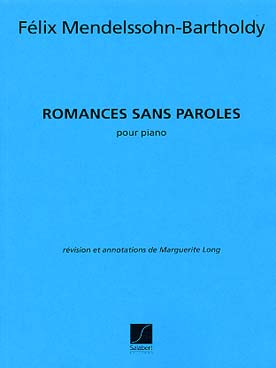 Illustration de Romances sans paroles, recueil - éd. Salabert (rév. M. Long)