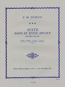 Illustration de Suite dans le style ancien (alto)