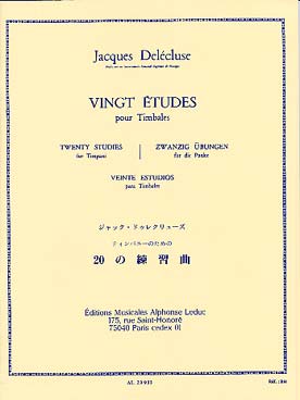 Illustration de 20 Études pour timbales