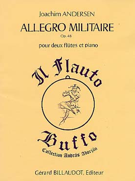Illustration de Allegro militaire pour 2 flûtes et piano