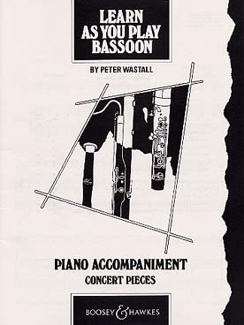 Illustration de Learn as you play bassoon : accompagnements piano