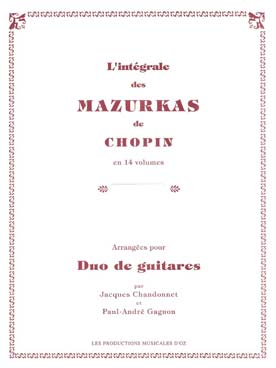 Illustration de Intégrale des mazurkas (tr. Chandonnet/ Gagnon) - Vol. 10 : op. 59