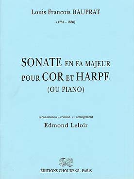Illustration dauprat sonatine en fa maj cor et harpe