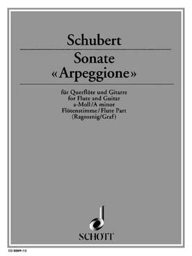 Illustration de Sonate arpeggione en la m - Partie de flûte (Ragossnig/Graf)