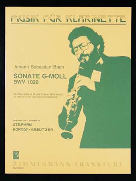 Illustration de Sonate BWV 1020 en sol m (orig. flûte ou violon, tr. Korody-Kreutzer)