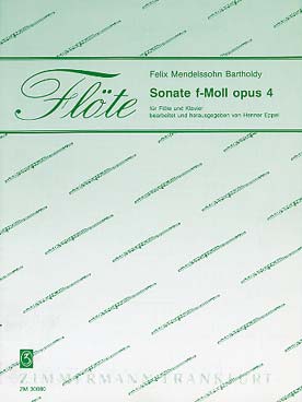 Illustration de Sonate op. 4 en fa m (orig. pour violon, tr. H. Eppel)