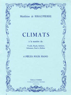 Illustration de Climats à la manière de : Vivaldi, Haydn, Schubert, Schumann, Fauré, Brahms