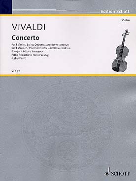 Illustration de Concerto en fa M RV 551 pour 3 violons et orchestre, réd. piano