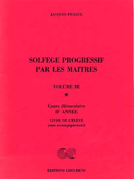 Illustration de Solfège progressif par les maîtres - Vol. 3