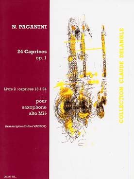 Illustration paganini 24 caprices (tr. vadrot) vol. 2