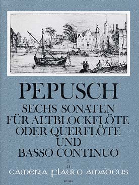Illustration pepusch sonates (6) vol. 1 : sonates 1-3