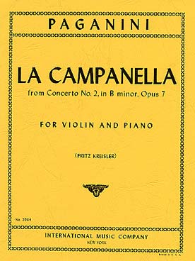 Illustration de La Campanella op. 7 (Kreisler)