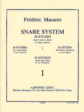 Illustration de Snare system : 20 études pour caisse claire - Vol. 1
