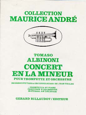 Illustration albinoni concerto en la min (coll andre)