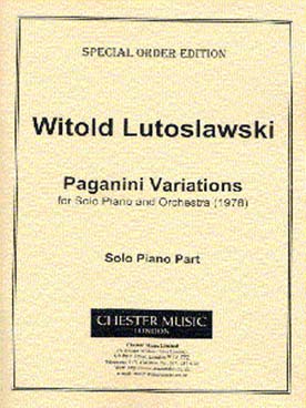 Illustration de Variations sur Paganini (partie de piano solo)