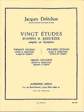 Illustration delecluse etudes (20) kreutzer xylophone