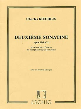Illustration koechlin sonatine op. 194/2 * piano *