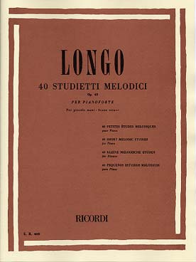 Illustration longo etudes melodiques (40) op. 43