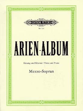 Illustration de Aria album Mezzo-soprano : 19 arias (Dörffel)