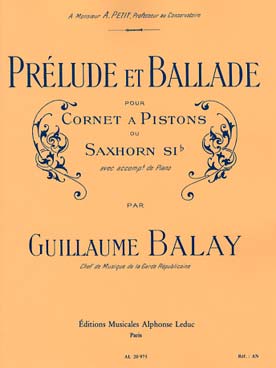 Illustration de Prélude et ballade (cornet)