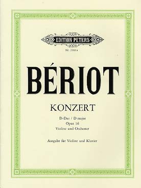 Illustration beriot concerto n° 1 op. 16 en re maj