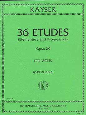 Illustration de 36 Études op. 20 - éd. I.M.C. (Gingold)