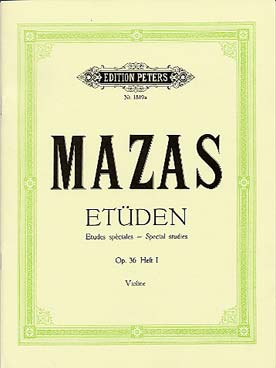 Illustration mazas etudes op. 36 n° 1 speciales