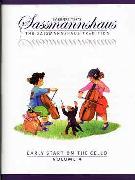 Illustration de Early start on the cello (adaptation anglaise de la méthode "Früher Anfang auf dem Cello") - Vol. 4