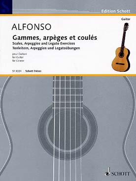 Illustration alfonso gammes, arpeges et coules