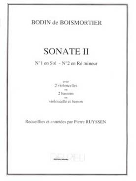 Illustration boismortier sonate n° 2 en re min