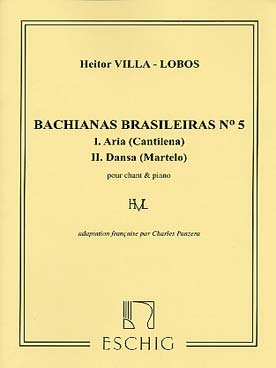 Illustration de Bachianas Brasilieras N° 5 pour chant et piano