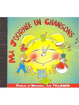 Illustration de Chansons enfantines : CD avec chant + accompagnement et accompagnement seul - Ma journée en chansons, 12 chansons