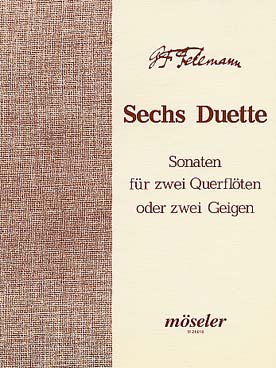 Illustration de 6 Duette (Sonates) op. 2 pour 2 flûtes ou 2 violons