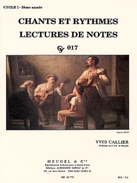 Illustration callier chants/rythmes lectures notes pa