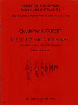 Illustration de Menuet, aria et final pour 4 trompettes