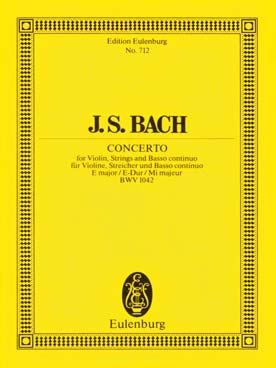 Illustration de Concerto pour violon BWV 1042 en mi M
