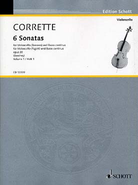 Illustration de Les Délices de la solitude, 6 sonates pour violoncelle ou basson et bc - Vol. 1 : N° 1 à 3