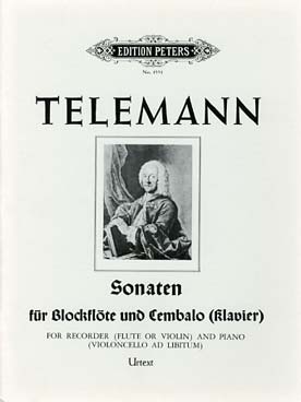 Illustration de 2 Sonates de "Essercizii Musici" pour flûte à bec alto, clavecin et violoncelle ad lib.