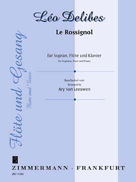 Illustration de Le Rossignol pour voix, piano et flûte