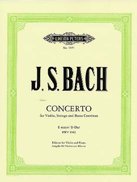Illustration bach js concerto bwv 1042 en mi maj