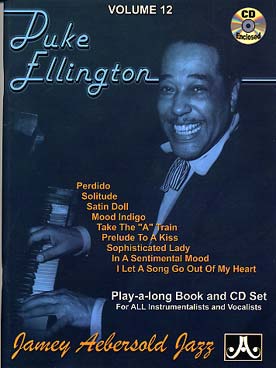Illustration de AEBERSOLD : approche de l'improvisation jazz tous instruments avec play-along en téléchargement en ligne - Vol. 12 : Duke Ellington nine greatest hits