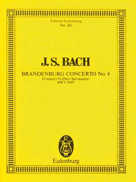 Illustration de Concerto brandebourgeois N° 4 BWV 1049 en sol M
