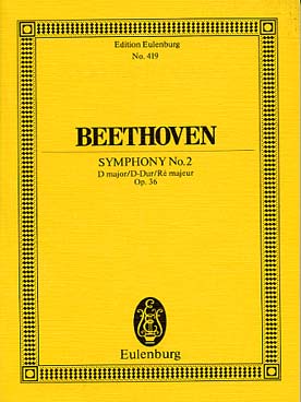 Illustration de Symphonie N° 2 op. 36 en ré M - éd. Eulenburg